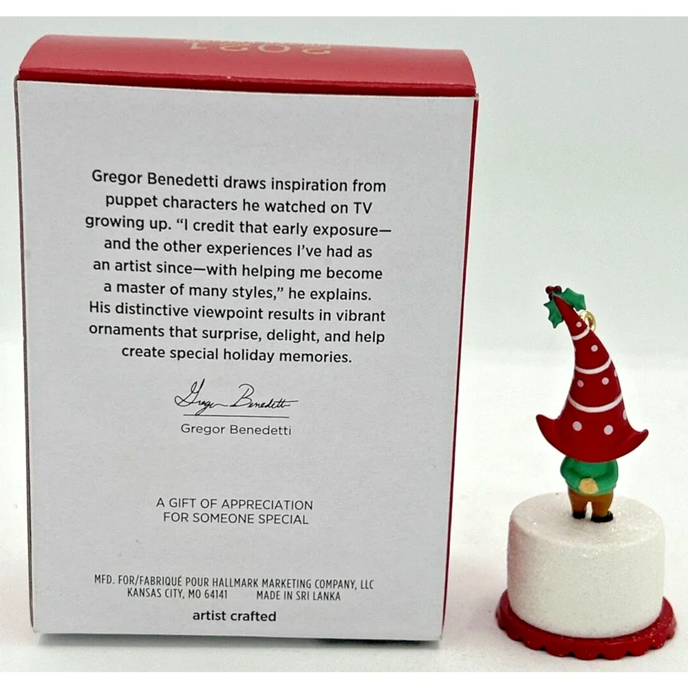 2021 Hallmark Friendly‎ Gnome Limited Edition Keepsake Ornament U232